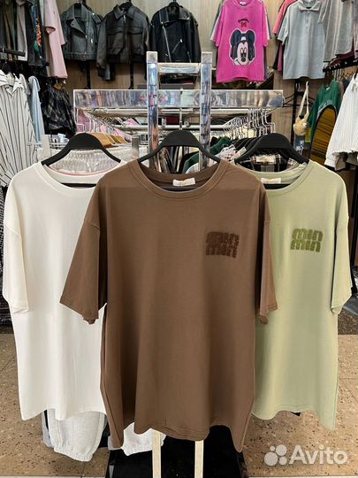 Футболка Miu Miu оверсайз