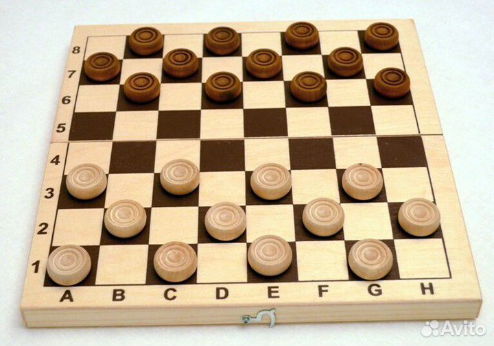 Шашки деревянные 30х30см
