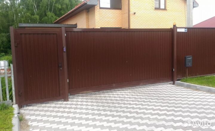 Откатные ворота под ключ