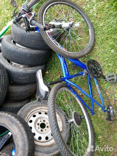 Детский велосипед, взрослый на запчасти