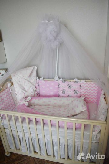 Бортики комплект в кроватку все включенно