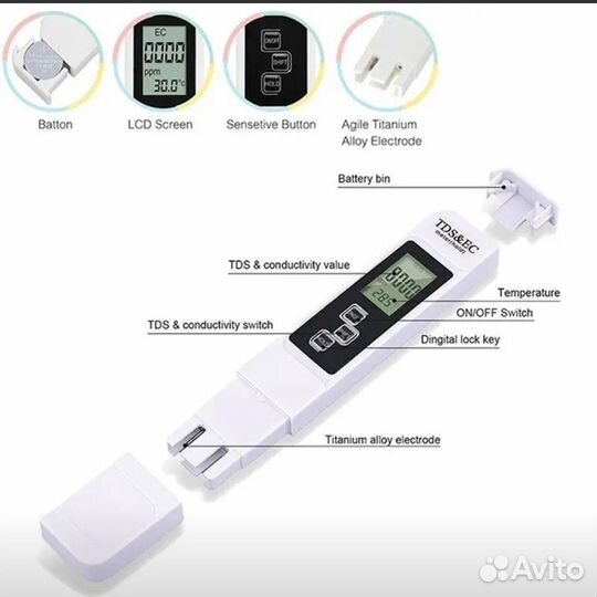 Тестер качества воды TDS