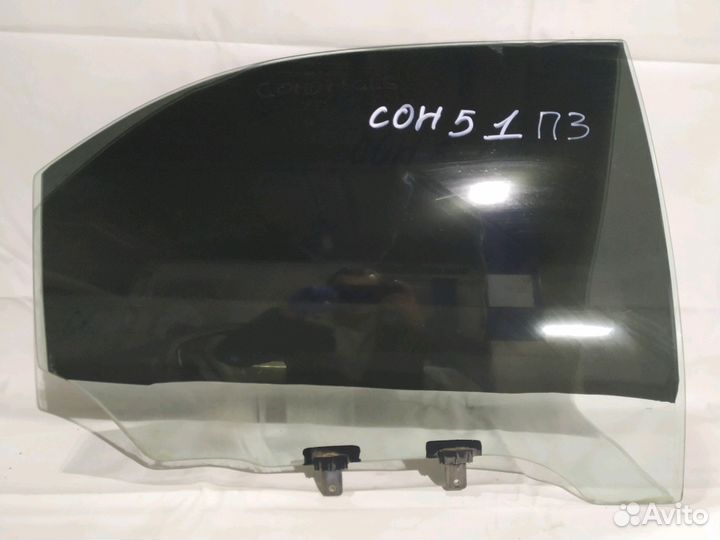 Hyundai Sonata 5 стекло двери задней правой
