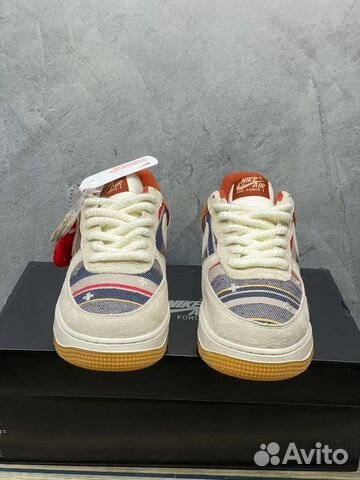 Nike Air Force 1 07 Low Purse Brown Dark Blue