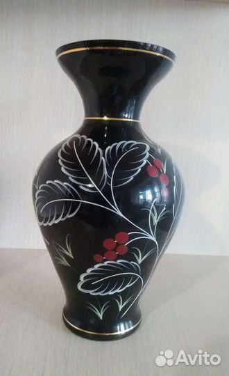 Ваза для цветов, цветное стекло, 60-е годы гдр