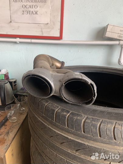 Насадки на глушитель Порше кайен Турбо
