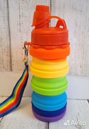 Бутылка для воды складная 500 мл