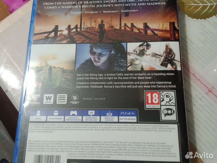 Продам игру пс 4 Hellblade.The Division2