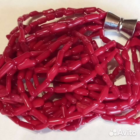 Бусы ожерелье натуральный коралл