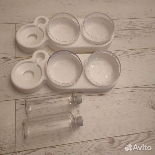 Миска двойная с поилкой