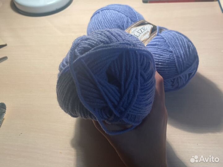 Пряжа для вязания полушерстянная