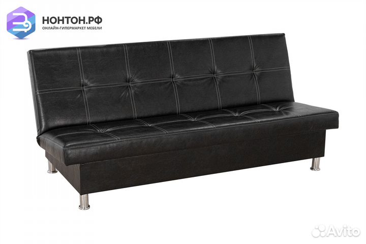 Диван клик-кляк Бомонд черный