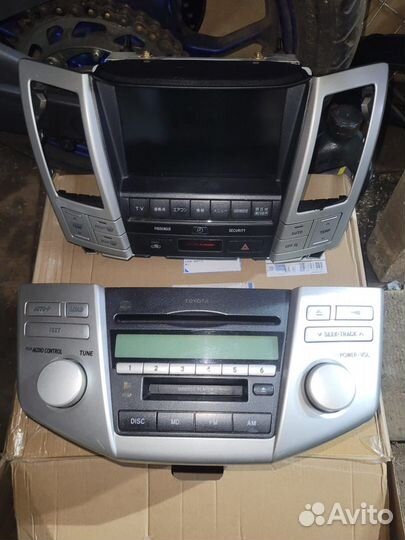 Штатная магнитола в сборе toyota harrier 03-13