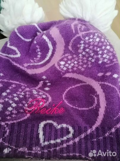 Двухслойная шапка плюс воротничок в подарок