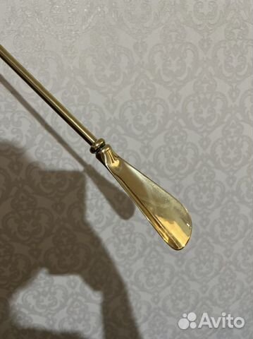 Рожок для обуви из латуни