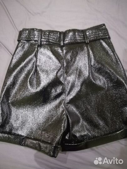 Шорты из экокожи