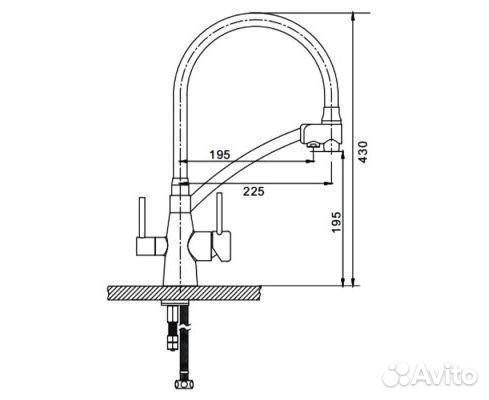 Смеситель для кухони gappo под фильтр G4398-17