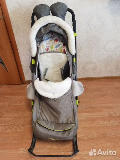 Детские санки коляска nika Kids