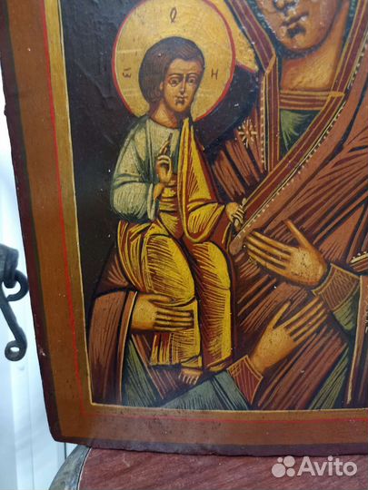 Икона старинная (Троеручица)