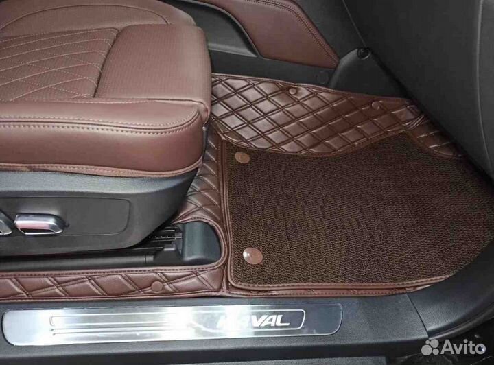 3Д коврики из экокожи haval H9 2022