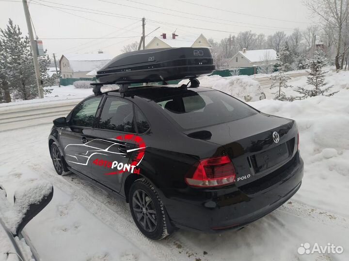 Бокс на крышу Фольксваген Поло аэро