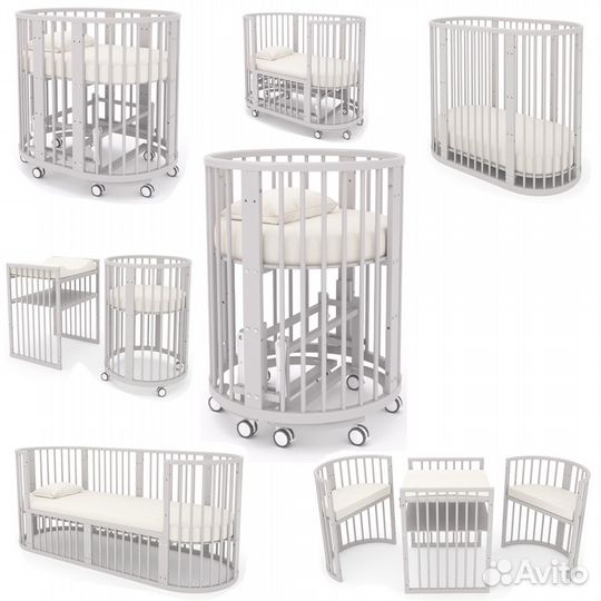 Продам детскую овальную кровать 11 в 1 Gandylyan