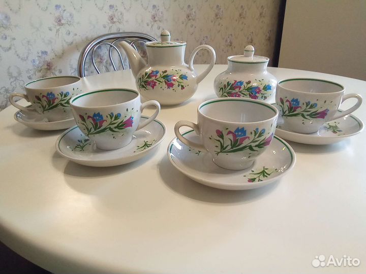 Сервиз чайный СССР / Вербилки на 4 персоны