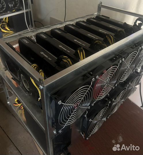 Майнинг ферма риг 8 карт cmp 50hx