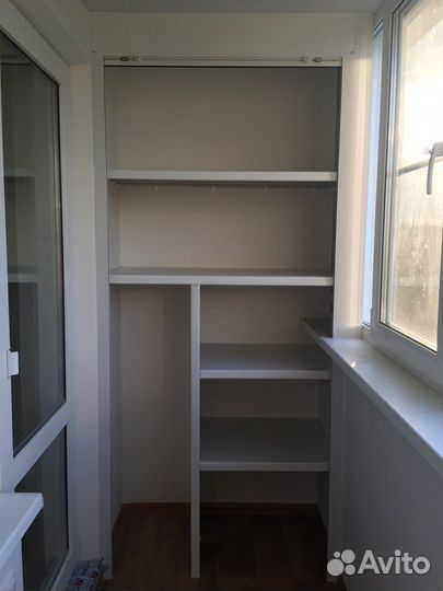 Шкаф с рольставнями на балкон любые размеры