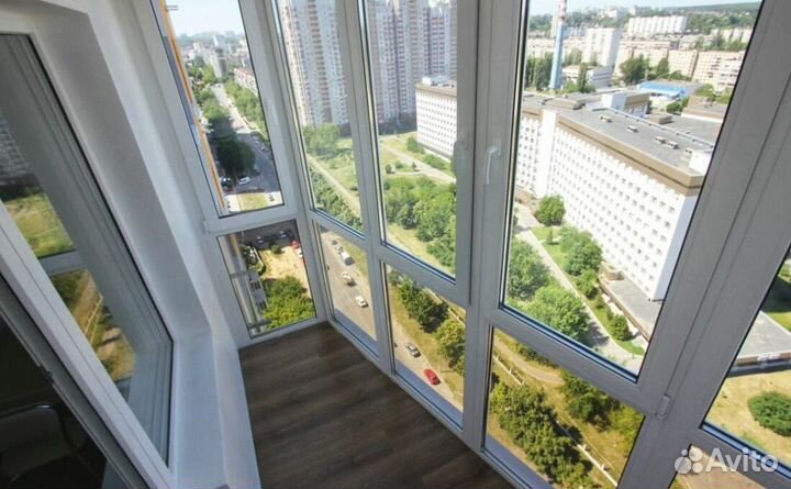 Остекление балконов и лоджий под ключ W0341