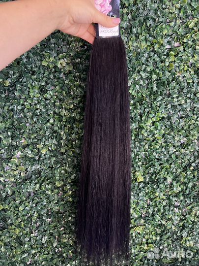 Волосы для наращивания 60 см черные