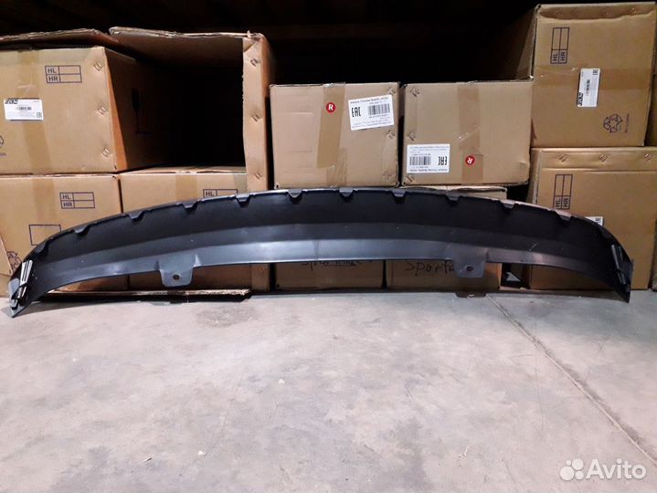 Накладка заднего бампера Hyundai Solaris