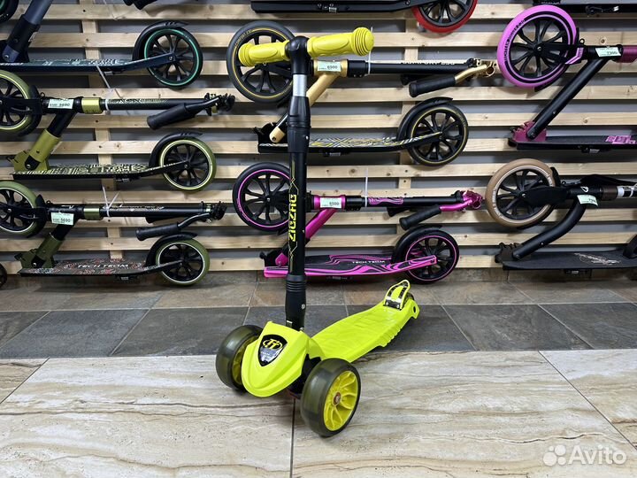 Самокат детский трехколесный TechTeam Zig Zag