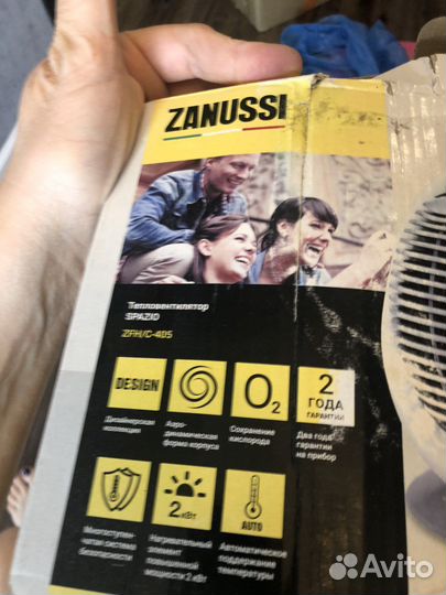Тепловентилятор zanussi