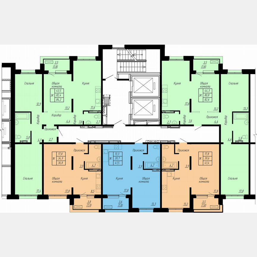 1-к. квартира, 36,8 м², 14/17 эт.