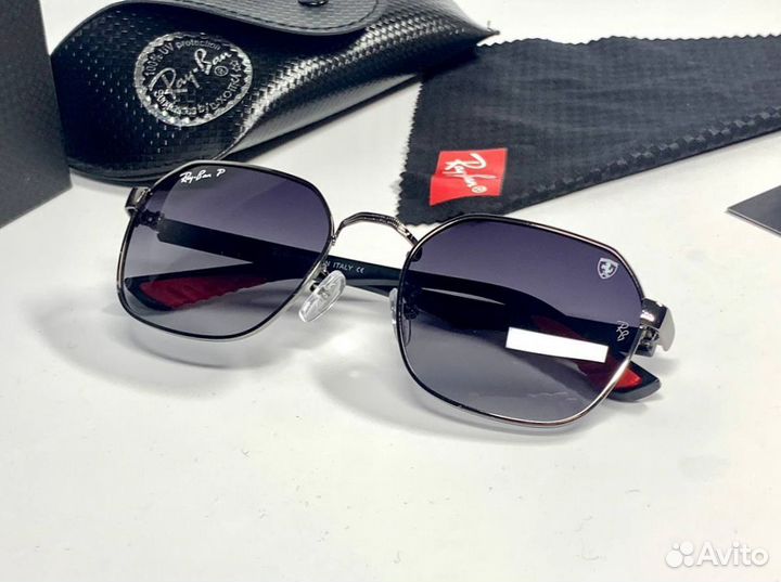 Очки Ray Ban Ferrari черные