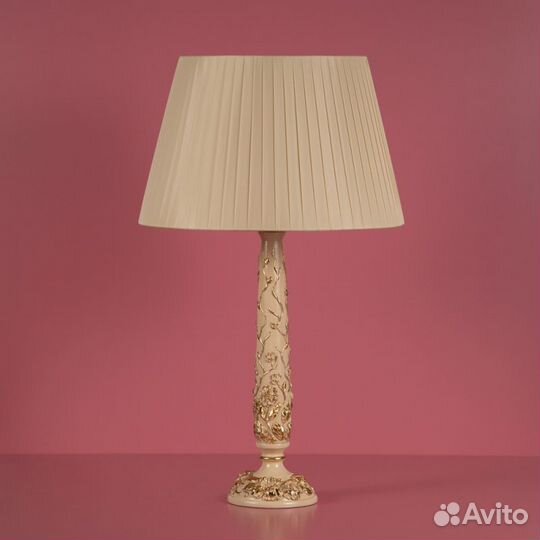 Настольный светильник Лето Шебби Айвори