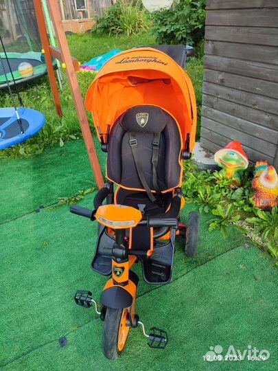 Детский трехколесный велосипед lamborghini