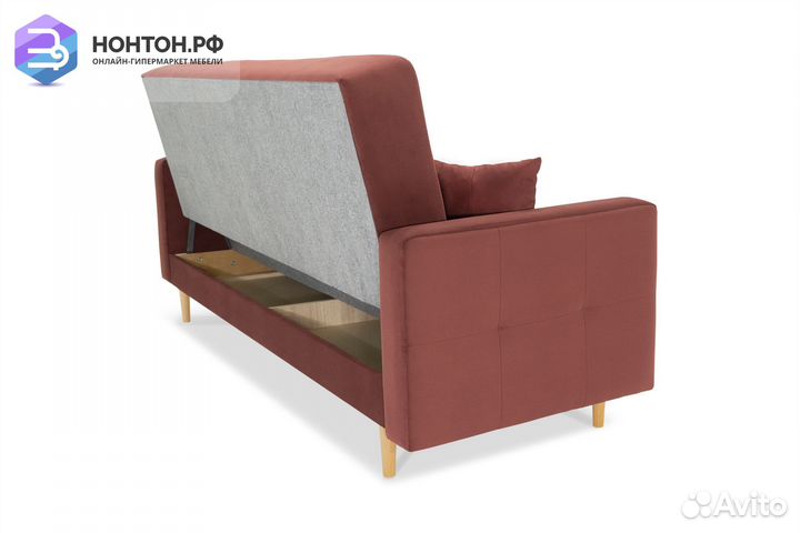 Диван книжка Фиеста Лайт бордовый