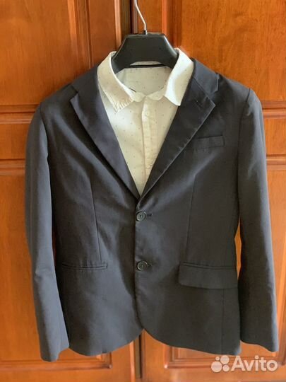 Пиджак zara синий 140 см Зара для мальчика