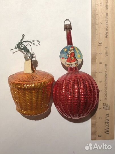 Ёлочные игрушки старые