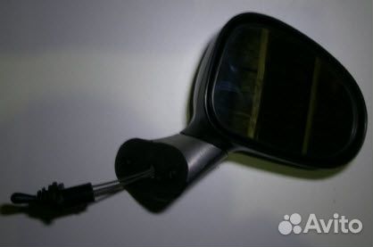 Matiz 01 Зеркало правое механическое с тросиками черного цвета (Китай)