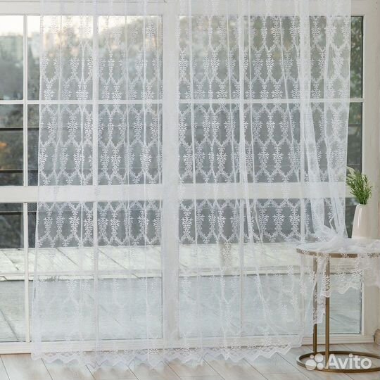 Тюль Лилиан Белый