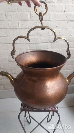 Кувшин (двунос) медь-латунь Европа 20в. 50- 60е.гг