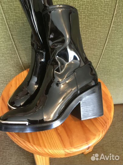 Сапоги лаковые Alexander Wang