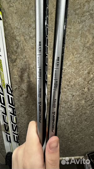 Беговые лыжи fischer с палками