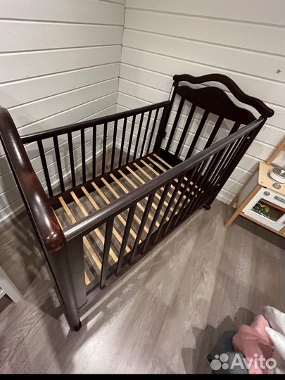 Кроватка массив + матрас Italbaby