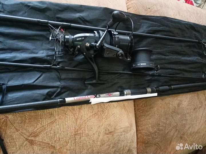 Карповое удилище с катушкой 9.000