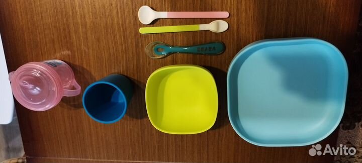 Набор детской посуды Beaba, pigeon