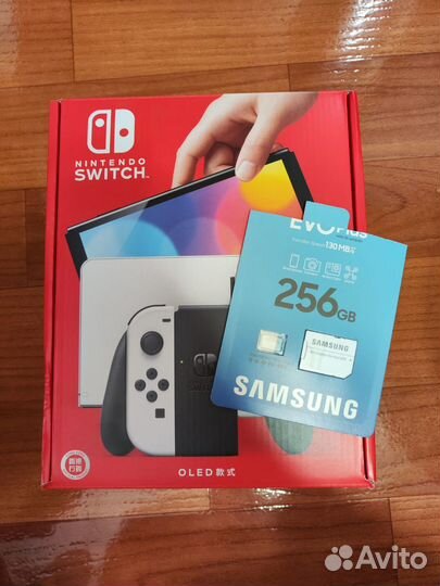 Новый чипованный Nintendo Switch oled 256 гб белый